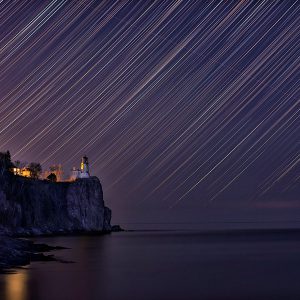 Split Rock Lighthouse Star Trails