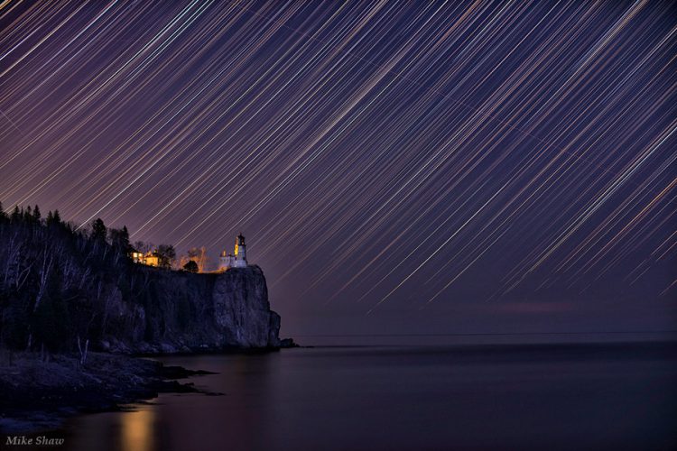 Split Rock Lighthouse Star Trails