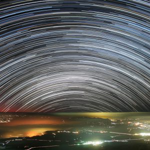 Southern Star Trails from Sierra Negra