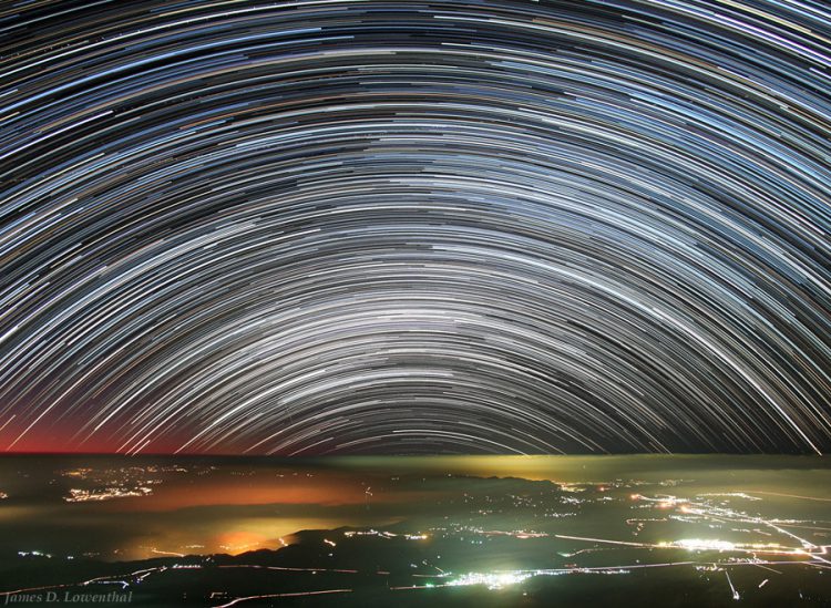 Southern Star Trails from Sierra Negra