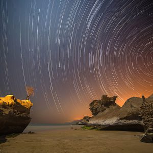 Lightpolluted Startrails