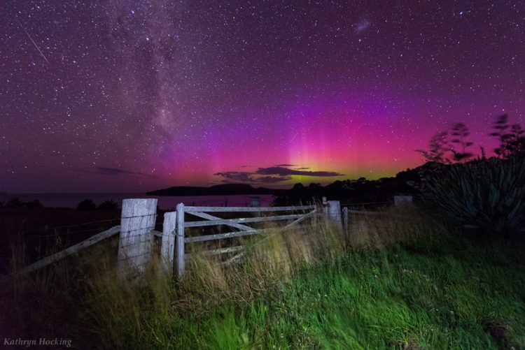 Aurora Australis at the Gate