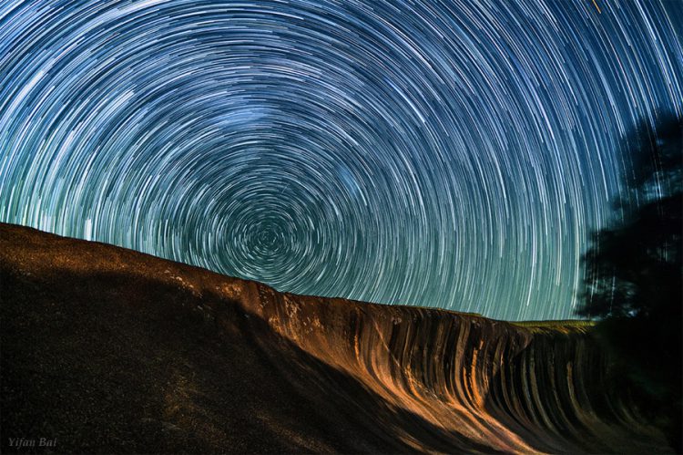 WaveRock Startrails