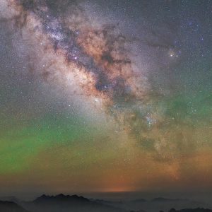 Milky Way Over Mount Batai
