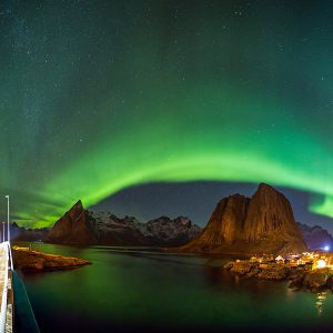 Lady Aurora Above the Lofoten Islands