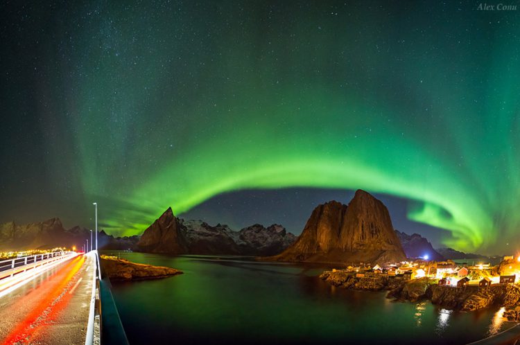 Lady Aurora Above the Lofoten Islands