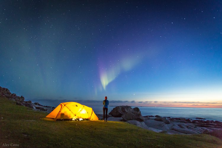 Camping Under the Northern Lights
