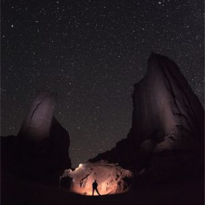 Light on Desert Pillars