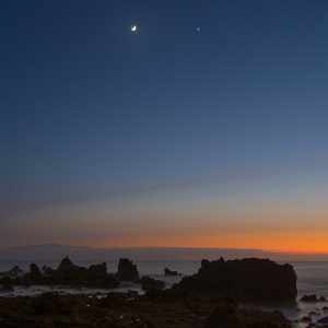 Triangle of Venus, Jupiter and Moon