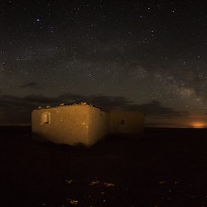 Milky Way above a Small House