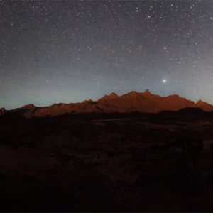 Jupiter above Mountains