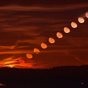 The Rising Red Moon