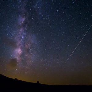 Perseids over the Observatory