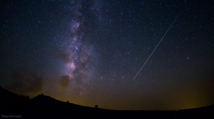 Perseids over the Observatory