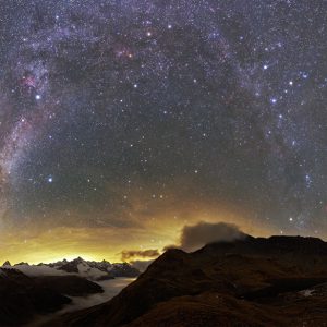 Milky Way over Swiss Valais