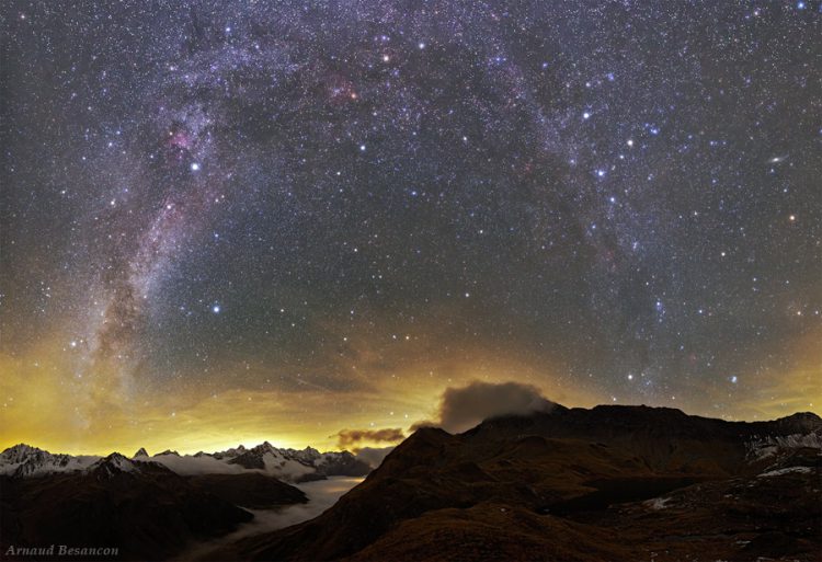 Milky Way over Swiss Valais