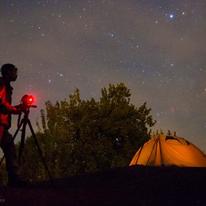 A Friend Enjoys Night Sky
