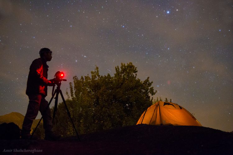 A Friend Enjoys Night Sky