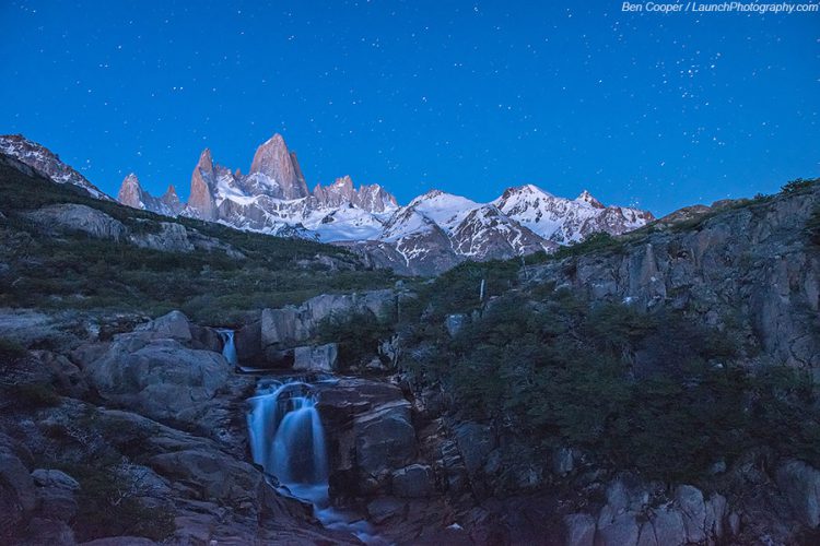 Night Sky over Fitz Roy Falls