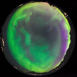 All-Sky View of Northern Lights