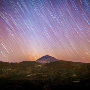 Celestial Equator and Mount Teide