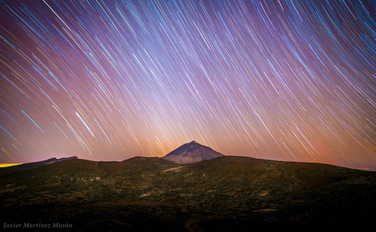 Celestial Equator and Mount Teide