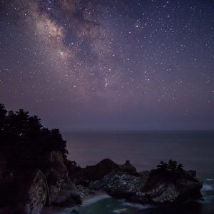 Milky Way over McWay Falls