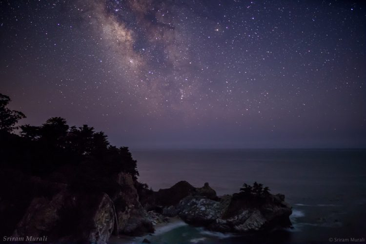 Milky Way over McWay Falls