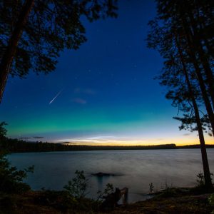 Perseid, Northern Lights and Noctilucent Clouds