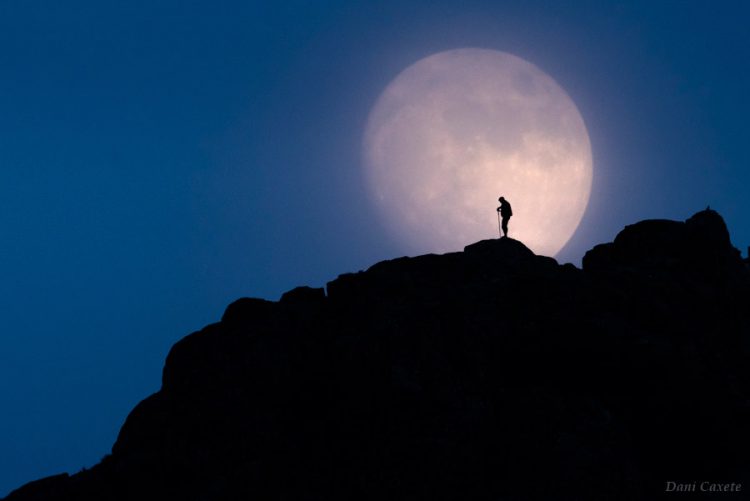 Man and Moon