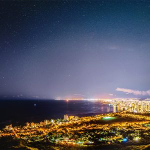 Honolulu Lights vs. the Milky Way
