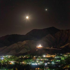 Conjunction Trio Over Shanti Stupa/Leh City