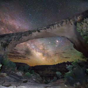 Saturn, Mars, and Antares below the Bridge