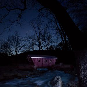 Venus & Pleiades in Evening Twilight