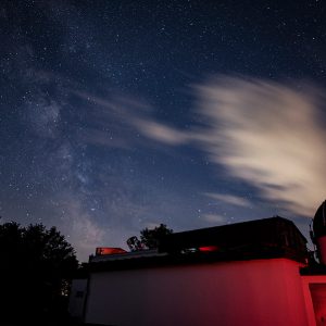 Milky Way Behind the Observatory