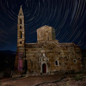 Srat Trails above the Temple of Saint Spyridon