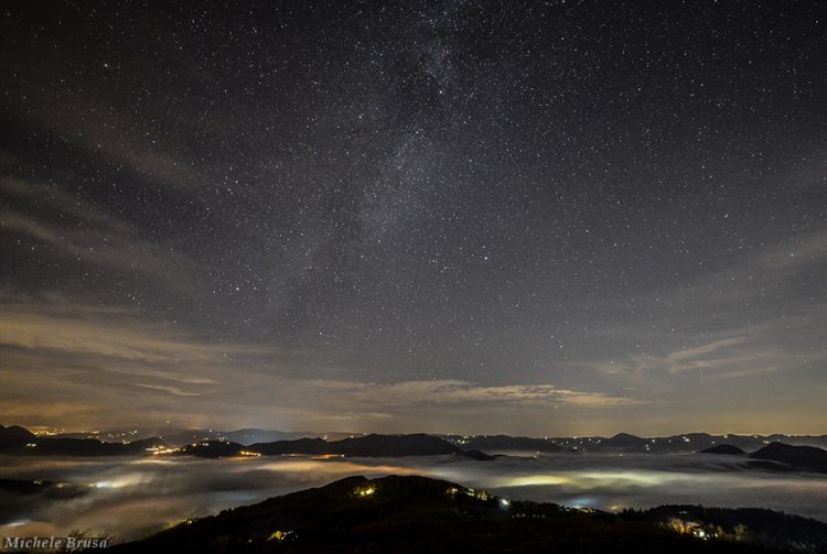 Milky Way Over the Fog