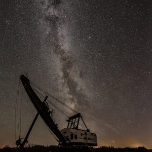 Milky Way Above Old Coal Mining Shovel