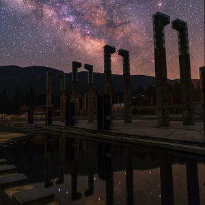 Milky Way Over Lushan Mountain