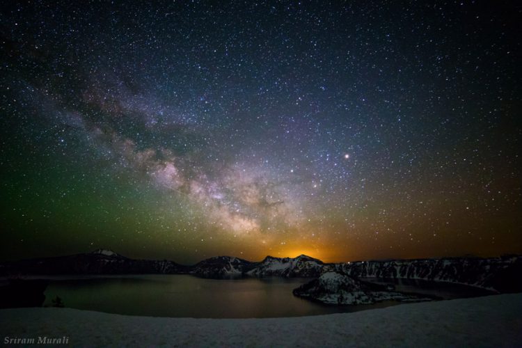 Milky Way over Crater Lake