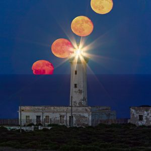 Moon and the Lighthouse