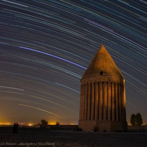 Startrails Over Radkan Tower