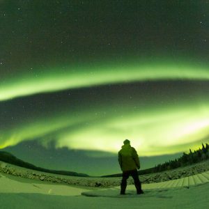 Geomagnetic Storm Over River Laisan