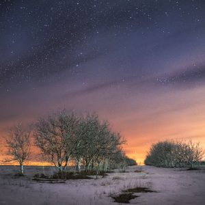 Cloudy Paints of the Night Sky