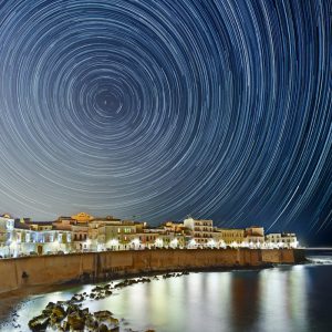 Ortygia Star Trail (composite)