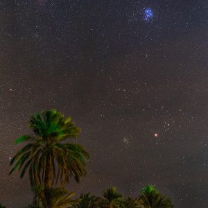 Pleiades Cluster and California Nebula