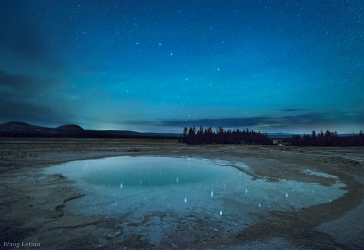 Big Dipper over Yellowstone National Park