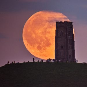 Glastonbury Tor Moonrise