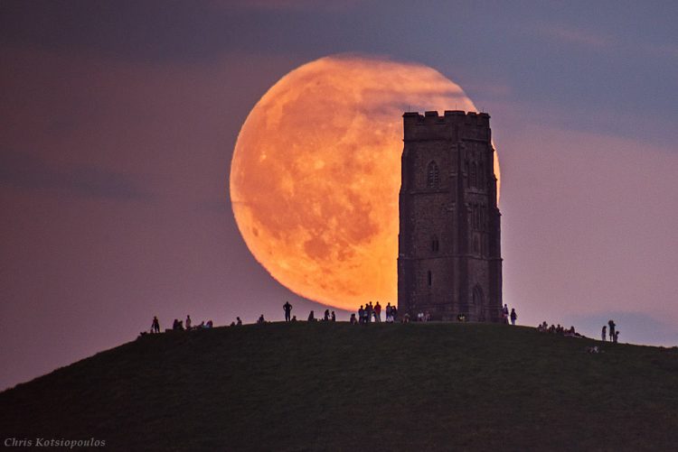 Glastonbury Tor Moonrise