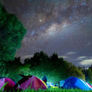Milky Way Rising Over Mount Ijen